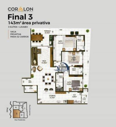 Imagem Apartamento com 2 Quartos à Venda, 123 m² em Canto Do Forte - Praia Grande Imagem Apartamento com 2 Quartos à Venda, 123 m² em Canto Do Forte - Praia Grande