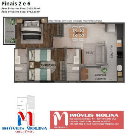 Imagem Apartamento com 2 Quartos à Venda, 55 m² em Osvaldo Cruz - São Caetano Do Sul Imagem Apartamento com 2 Quartos à Venda, 55 m² em Osvaldo Cruz - São Caetano Do Sul