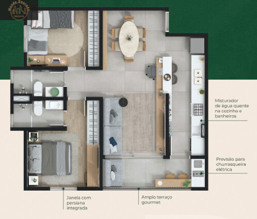 Imagem Apartamento com 2 Quartos à Venda, 65 m² em Jardim Do Mar - São Bernardo Do Campo