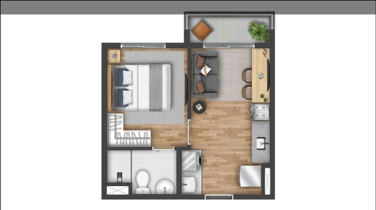 Imagem Apartamento com 1 Quarto à Venda, 28 m² em Bom Retiro - São Paulo