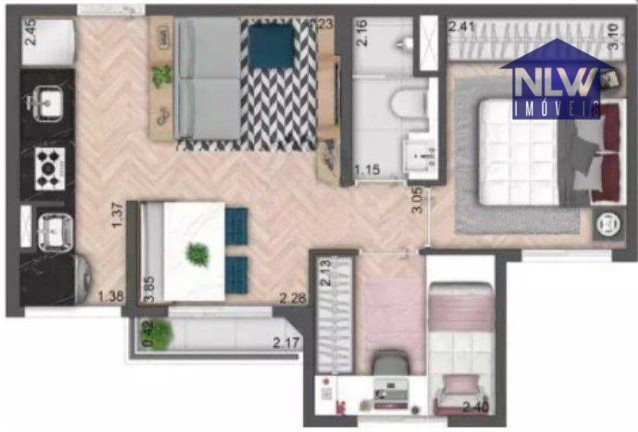 Imagem Apartamento com 2 Quartos à Venda, 38 m² em Imirim - São Paulo