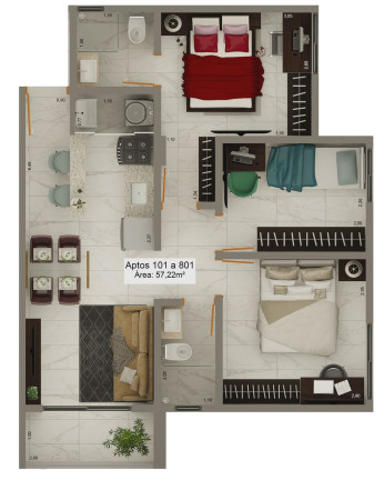 Imagem Apartamento com 2 Quartos à Venda, 41 m² em Tambiá - João Pessoa