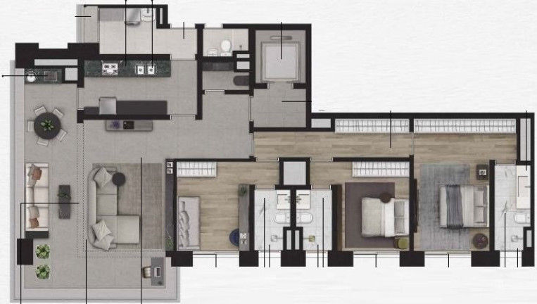 Imagem Apartamento com 3 Quartos à Venda, 206 m² em Itaim Bibi - São Paulo