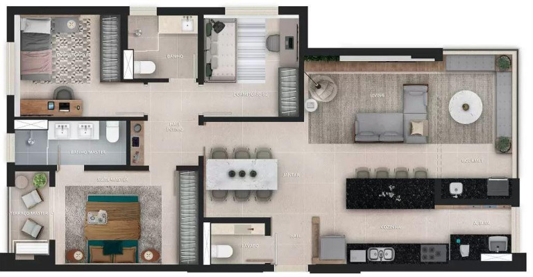 Imagem Apartamento com 2 Quartos à Venda, 82 m² em Edifício épico Planeta - Sorocaba