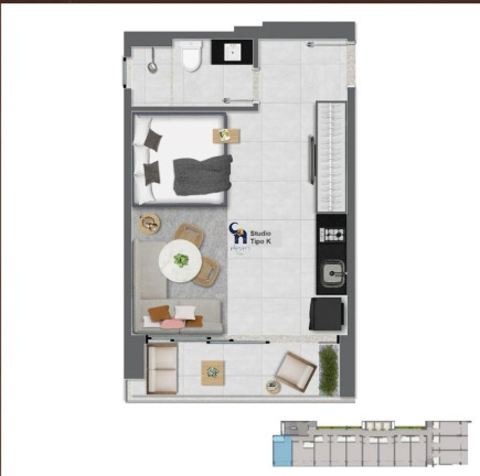 Imagem Apartamento com 1 Quarto à Venda, 27 m² em Vitoria - Salvador Imagem Apartamento com 1 Quarto à Venda, 27 m² em Vitoria - Salvador
