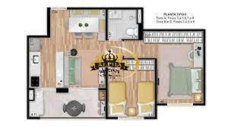 Imagem Apartamento com 2 Quartos à Venda, 52 m² em Alphaville Empresarial - Barueri Imagem Apartamento com 2 Quartos à Venda, 52 m² em Alphaville Empresarial - Barueri