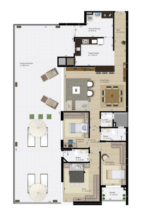 Imagem Apartamento com 2 Quartos à Venda, 229 m² em Interlagos - Caxias Do Sul