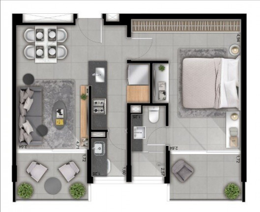 Imagem Apartamento com 1 Quarto à Venda, 55 m² em Perdizes - São Paulo Imagem Apartamento com 1 Quarto à Venda, 55 m² em Perdizes - São Paulo