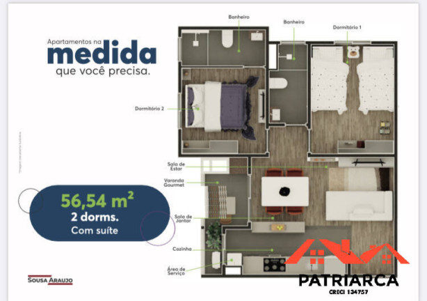 Imagem Apartamento com 2 Quartos à Venda, 56 m² em Jardim Nova Hortolândia I - Hortolândia Imagem Apartamento com 2 Quartos à Venda, 56 m² em Jardim Nova Hortolândia I - Hortolândia