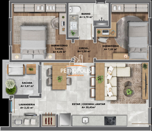 Imagem Apartamento com 2 Quartos à Venda, 56 m² em Cidade Nova - Caxias Do Sul Imagem Apartamento com 2 Quartos à Venda, 56 m² em Cidade Nova - Caxias Do Sul