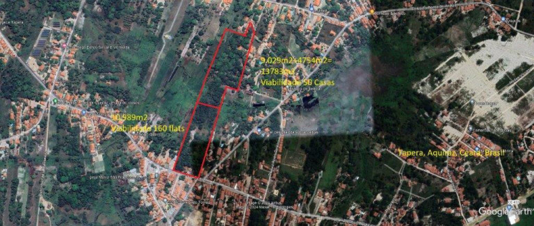 Terreno à Venda, 24.722 m² em Tapera - Aquiraz