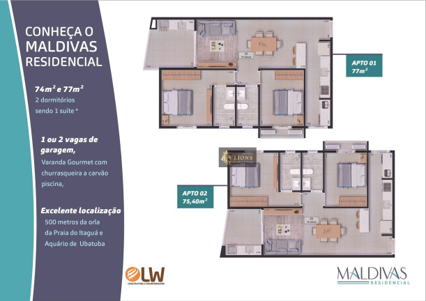 Imagem Apartamento com 2 Quartos à Venda, 77 m² em Itaguá - Ubatuba Imagem Apartamento com 2 Quartos à Venda, 77 m² em Itaguá - Ubatuba