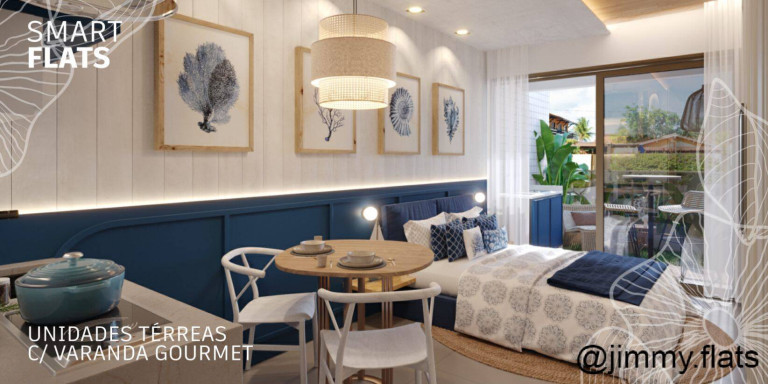 Imagem Apartamento com 1 Quarto à Venda, 21 m² em Centro, Porto De Galinhas - Ipojuca
