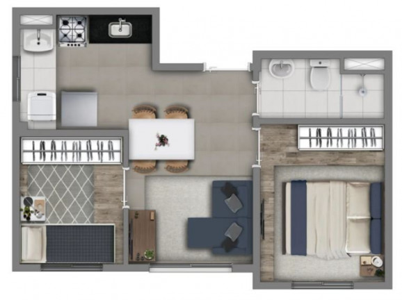Imagem Apartamento com 2 Quartos à Venda, 49 m² em Socorro - São Paulo Imagem Apartamento com 2 Quartos à Venda, 49 m² em Socorro - São Paulo