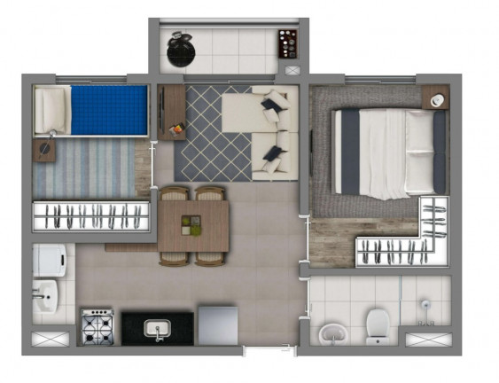 Imagem Imóvel com 2 Quartos à Venda, 36 m² em Vila Guilherme - São Paulo