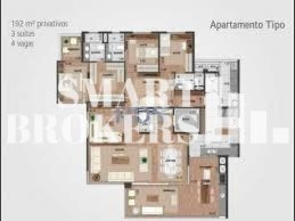 Imagem Apartamento com 3 Quartos à Venda, 192 m² em Campo Belo - São Paulo