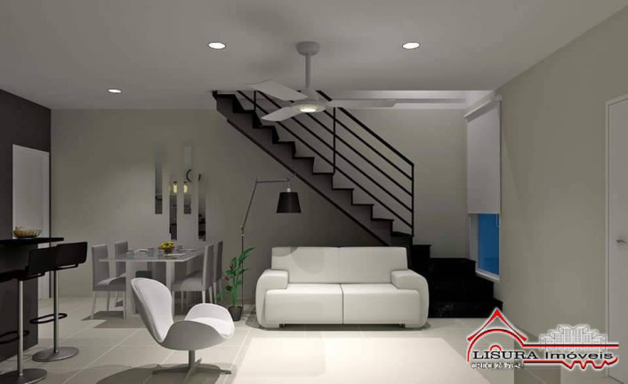 Imagem Casa de Condomínio com 2 Quartos à Venda, 73 m² em Centro - Jacareí