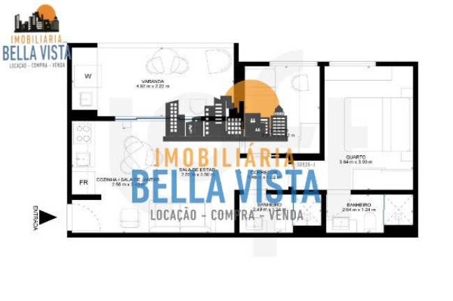 Imagem Apartamento com 2 Quartos à Venda, em Brooklin Paulista - São Paulo Imagem Apartamento com 2 Quartos à Venda, em Brooklin Paulista - São Paulo