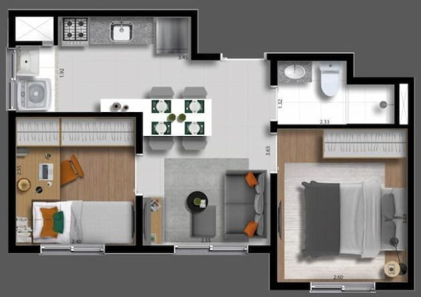 Imagem Apartamento com 2 Quartos à Venda, 31 m² em Barra Funda - São Paulo Imagem Apartamento com 2 Quartos à Venda, 31 m² em Barra Funda - São Paulo