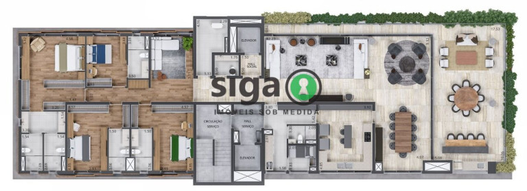 Imagem Apartamento com 4 Quartos à Venda, 421 m² em Jardim Guedala - São Paulo