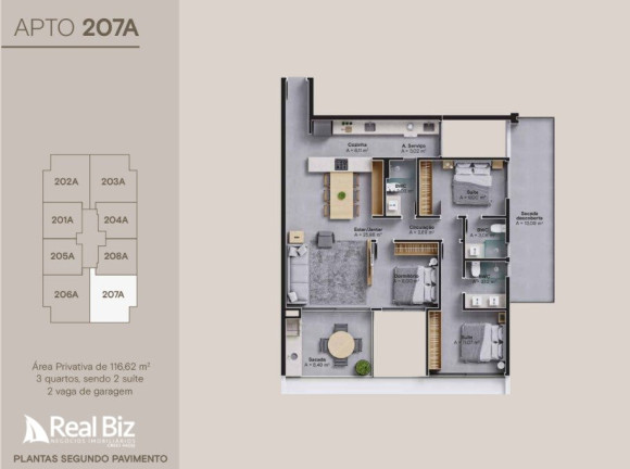 Imagem Apartamento com 3 Quartos à Venda, 205 m² em Palmas - Governador Celso Ramos