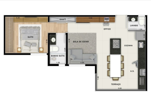 Imagem Imóvel com 2 Quartos à Venda, 44 m² em Jardim - Santo André Imagem Imóvel com 2 Quartos à Venda, 44 m² em Jardim - Santo André