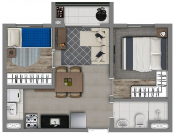 Imagem Imóvel com 2 Quartos à Venda, 33 m² em Vila Prudente - São Paulo