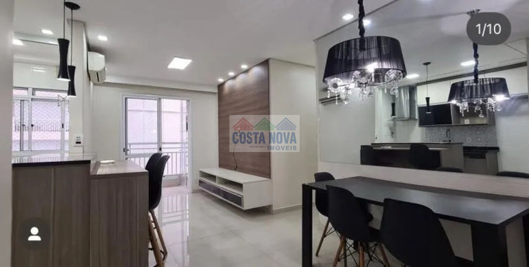 Apartamento com 2 Quartos à Venda, 62 m² em Marapé - Santos