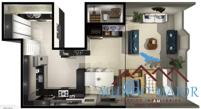 Imagem Apartamento com 2 Quartos à Venda, 110 m² em Parque Das Naçoes - Santo André Imagem Apartamento com 2 Quartos à Venda, 110 m² em Parque Das Naçoes - Santo André