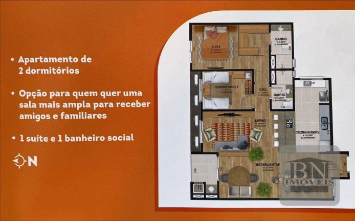 Imagem Apartamento com 3 Quartos à Venda, 118 m² em Centro - Santa Cruz Do Sul Imagem Apartamento com 3 Quartos à Venda, 118 m² em Centro - Santa Cruz Do Sul