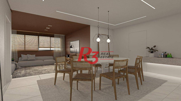 Apartamento com 3 Quartos à Venda, 150 m² em Gonzaga - Santos