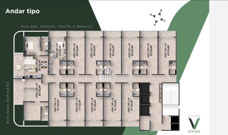 Imagem Apartamento com 1 Quarto à Venda, 55 m² em Jóquei - Teresina Imagem Apartamento com 1 Quarto à Venda, 55 m² em Jóquei - Teresina
