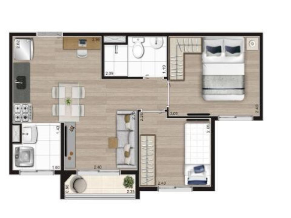 Imagem Apartamento com 2 Quartos à Venda, 38 m² em Vila Nina - São Paulo Imagem Apartamento com 2 Quartos à Venda, 38 m² em Vila Nina - São Paulo