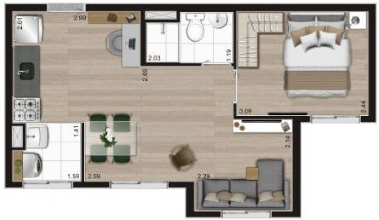Imagem Imóvel com 2 Quartos à Venda, 36 m² em Cambuci - São Paulo