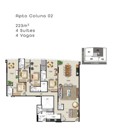 Imagem Apartamento com 4 Quartos à Venda, 223 m² em Praia Do Morro - Guarapari Imagem Apartamento com 4 Quartos à Venda, 223 m² em Praia Do Morro - Guarapari