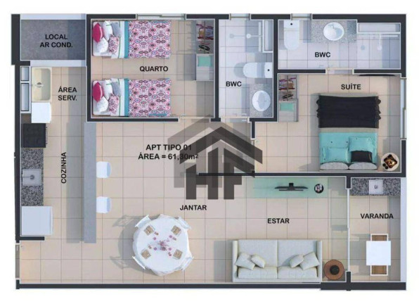 Imagem Apartamento com 2 Quartos à Venda, 61 m² em Candeias - Jaboatão Dos Guararapes Imagem Apartamento com 2 Quartos à Venda, 61 m² em Candeias - Jaboatão Dos Guararapes