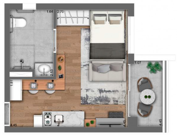 Imagem Studio com 1 Quarto à Venda, 25 m² em Pinheiros - São Paulo