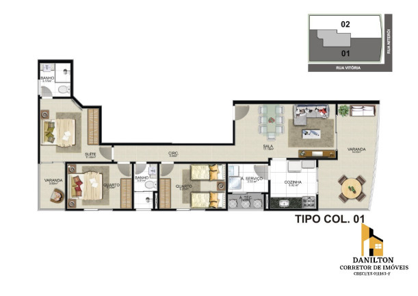 Imagem Apartamento com 3 Quartos à Venda, 89 m² em Praia Do Morro - Guarapari Imagem Apartamento com 3 Quartos à Venda, 89 m² em Praia Do Morro - Guarapari