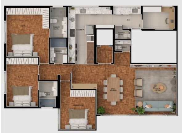 Imagem Imóvel com 3 Quartos à Venda, 155 m² em Paraíso - São Paulo