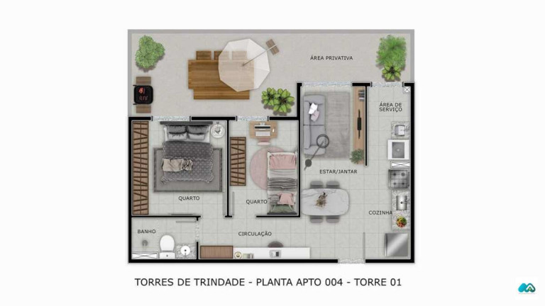 Imagem Apartamento à Venda, 36 m² em Tabuleiro Do Martins - Maceió