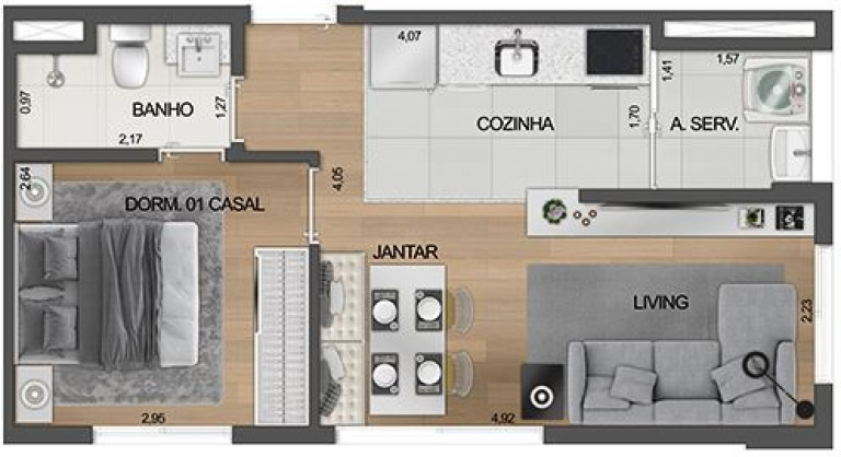 Imagem Apartamento com 2 Quartos à Venda, 34 m² em Moema - São Paulo Imagem Apartamento com 2 Quartos à Venda, 34 m² em Moema - São Paulo