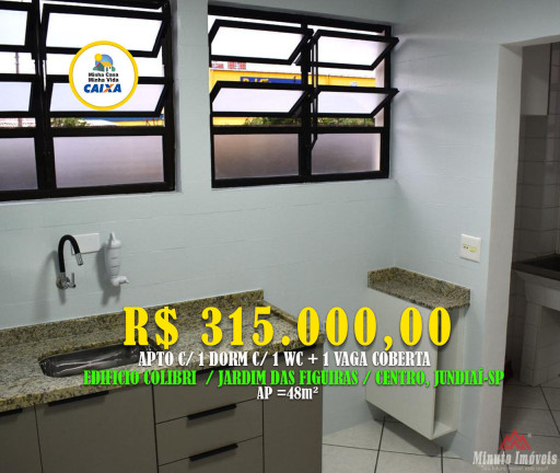 Imagem Apartamento com 1 Quarto à Venda, 48 m² em Centro - Jundiaí