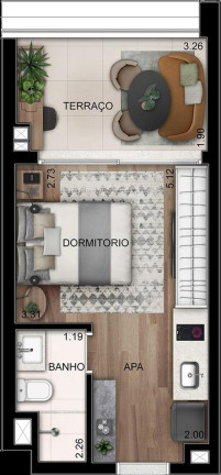 Imagem Imóvel com 1 Quarto à Venda, 28 m² em Perdizes - São Paulo