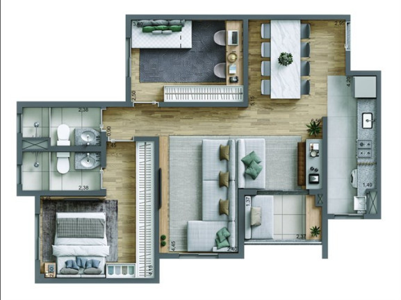 Imagem Apartamento com 2 Quartos à Venda, 50 m² em Rudge Ramos - São Bernardo Do Campo Imagem Apartamento com 2 Quartos à Venda, 50 m² em Rudge Ramos - São Bernardo Do Campo