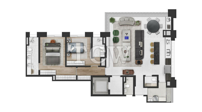 Imagem Apartamento com 2 Quartos à Venda, 134 m² em Itaim Bibi - São Paulo