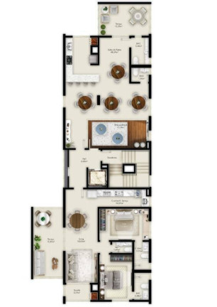Imagem Apartamento com 2 Quartos à Venda, 72 m² em Perequê - Porto Belo