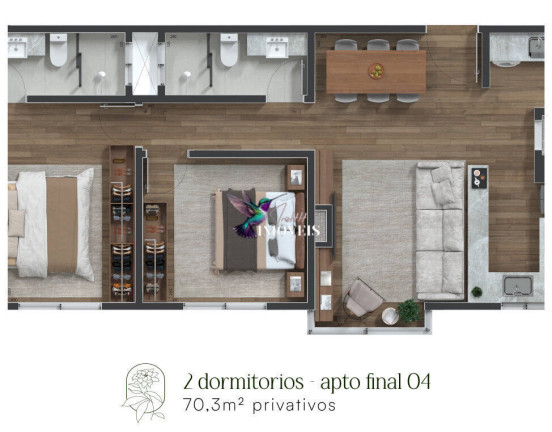 Imagem Apartamento com 2 Quartos à Venda, 74 m² em Centro - Canela