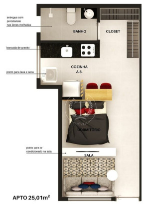 Imagem Apartamento com 1 Quarto à Venda, 25 m² em Cidade Patriarca - São Paulo