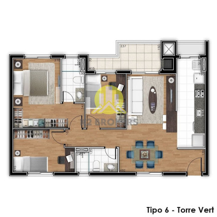 Imagem Apartamento com 3 Quartos à Venda, 82 m² em Bacacheri - Curitiba Imagem Apartamento com 3 Quartos à Venda, 82 m² em Bacacheri - Curitiba