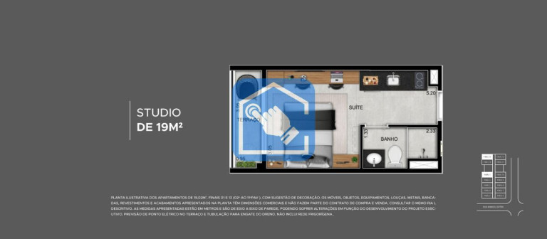 Apartamento com 1 Quarto à Venda, 19 m² em Bela Vista - São Paulo